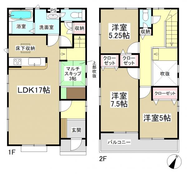 新築一戸建て 名古屋市守山区大字上志段味字樹木1631番1(従前地)(地番) JR中央本線高蔵寺駅 3280万円