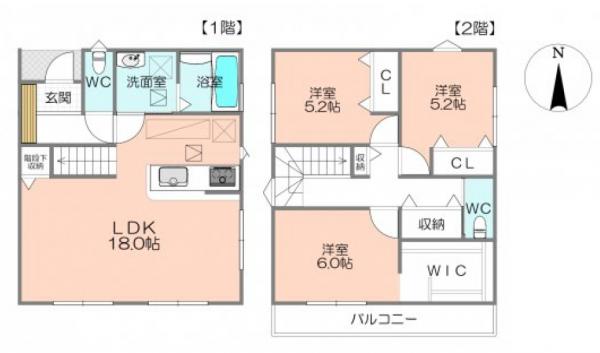 新築一戸建て 北名古屋市高田寺起返1600番40 名鉄犬山線西春駅 3080万円