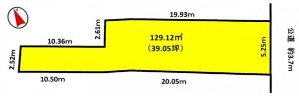 土地 岡崎市福岡町字南西仲 JR東海道本線(熱海〜米原)岡崎駅 1200万円