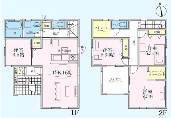 新築一戸建て 羽島市江吉良町字牧野郷中1299 名鉄竹鼻・羽島線江吉良駅 2480万円