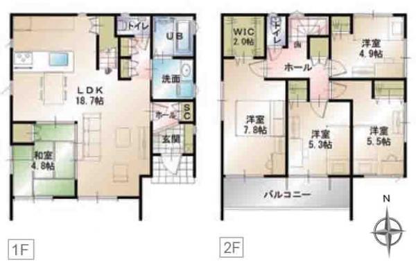新築一戸建て 浜松市中区蜆塚2丁目 3980万円