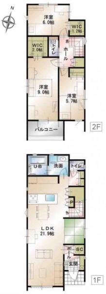 新築一戸建て 浜松市中区佐藤3丁目 遠州鉄道八幡駅 3280万円