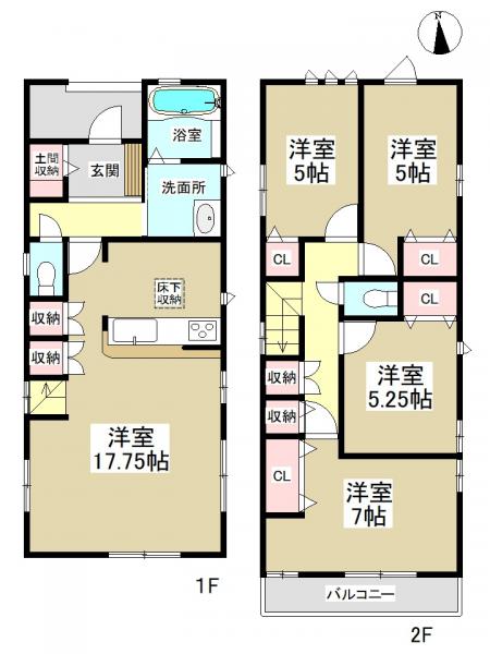 新築一戸建て 名古屋市中川区本前田町164番 近鉄名古屋線伏屋駅 3370万円
