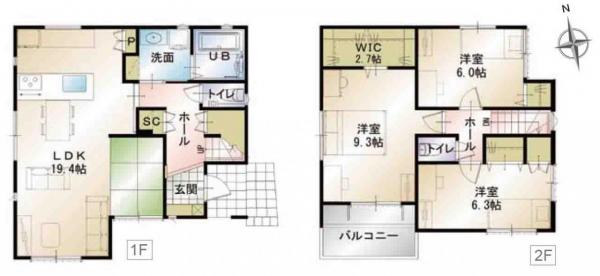 新築一戸建て 磐田市中泉 JR東海道本線(熱海〜米原)磐田駅 2980万円