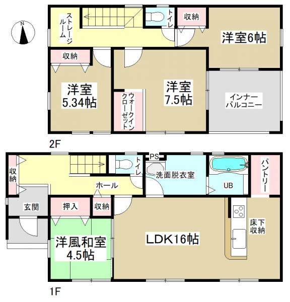 新築一戸建て 多治見市美坂町3丁目3番、4番2、4番3 太多線多治見駅 2480万円