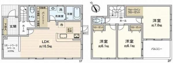 新築一戸建て 岡崎市西大友町字天神 名鉄名古屋本線宇頭駅 3180万円