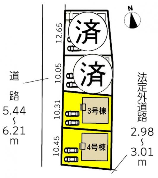新築一戸建て 稲沢市祖父江町三丸渕七前35番1、36番1、37番1他 名鉄尾西線上丸渕駅 2090万円