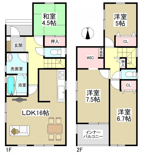 新築一戸建て 瀬戸市東十三塚町14番10 名鉄瀬戸線瀬戸市役所前駅 2490万円