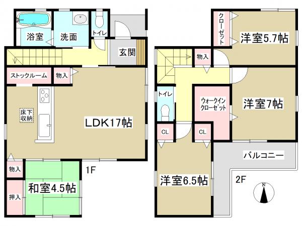 新築一戸建て 一宮市殿町2丁目8番、8-1 JR東海道本線(熱海〜米原)尾張一宮駅 3490万円