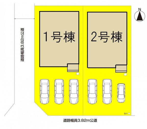 新築一戸建て 一宮市西島町5丁目27番1、27番3 名鉄名古屋本線今伊勢駅 2980万円