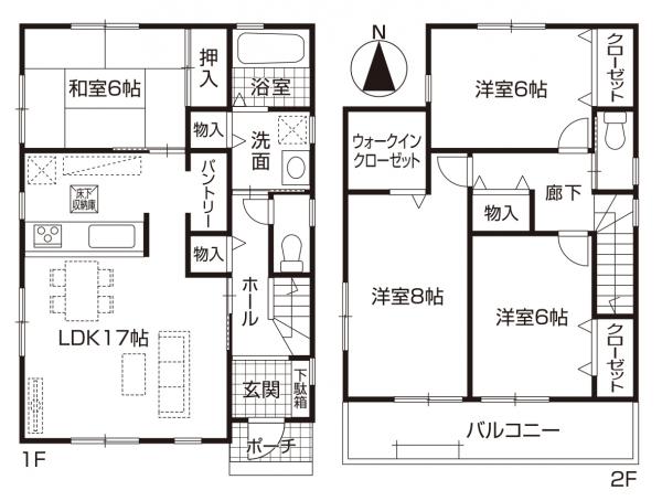 新築一戸建て 一宮市西島町5丁目27番1、27番3 名鉄名古屋本線今伊勢駅 2780万円