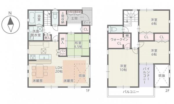 新築一戸建て 岡崎市上里3丁目 愛知環状鉄道大門駅 3880万円