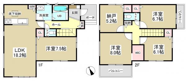 新築一戸建て 海部郡大治町大字鎌須賀字茶屋 名古屋市東山線中村公園駅 3190万円