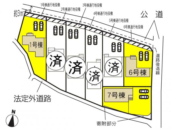 新築一戸建て 稲沢市祖父江町祖父江江西126番、127番1、127番2、127番3、127番4 名鉄尾西線山崎駅 2380万円