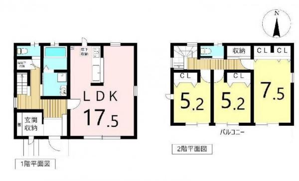 新築一戸建て 名古屋市中川区一色新町2丁目 近鉄名古屋線伏屋駅 3180万円