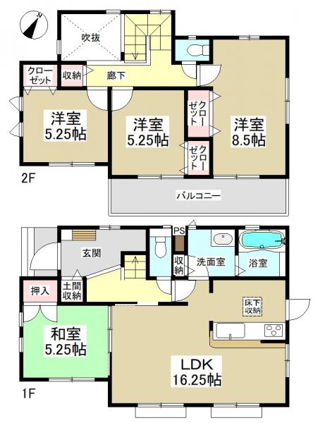 新築一戸建て 弥富市五之三町川平 名鉄尾西線五ノ三駅 2950万円