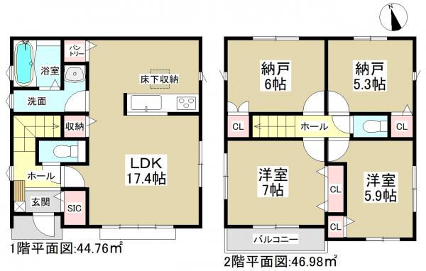 新築一戸建て 名古屋市緑区鳴海町字矢切 名鉄名古屋本線鳴海駅 4180万円