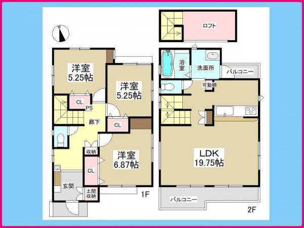 新築一戸建て 名古屋市港区本宮町1丁目13番 名古屋市名港線東海通駅 3380万円