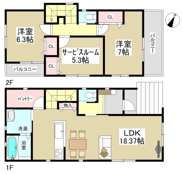 新築一戸建て 名古屋市名東区上社3丁目2302 名古屋市東山線上社駅 4980万円