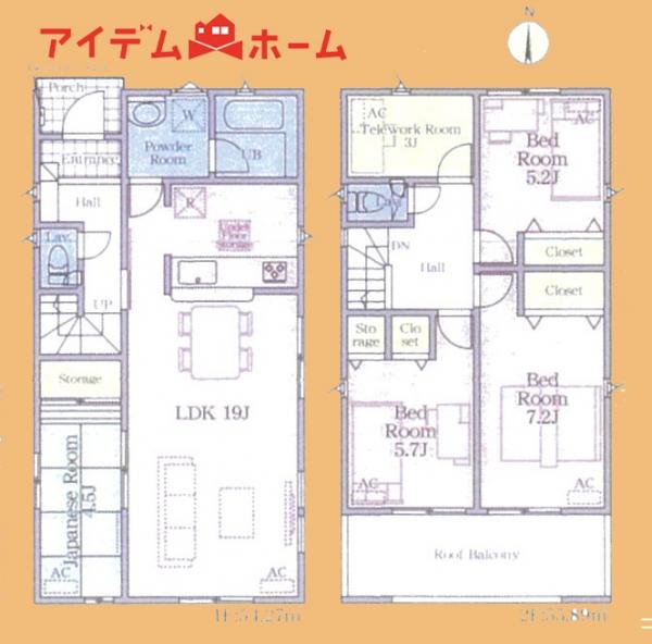 新築一戸建て 豊橋市多米中町1丁目 豊橋鉄道東田本線赤岩口駅 2390万円