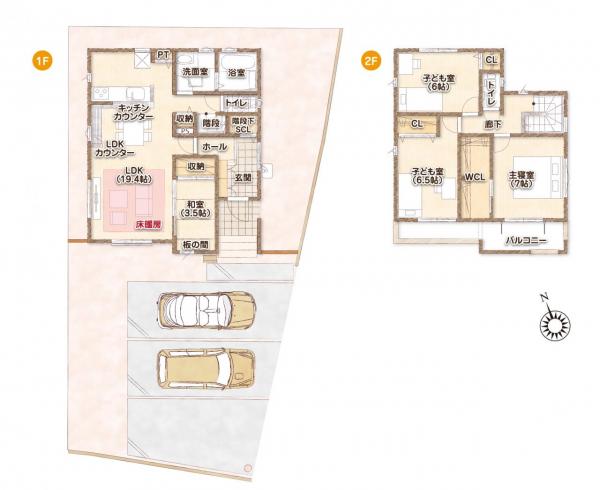 新築一戸建て 丹羽郡扶桑町大字南山名字本郷 名鉄犬山線扶桑駅 2,990万円