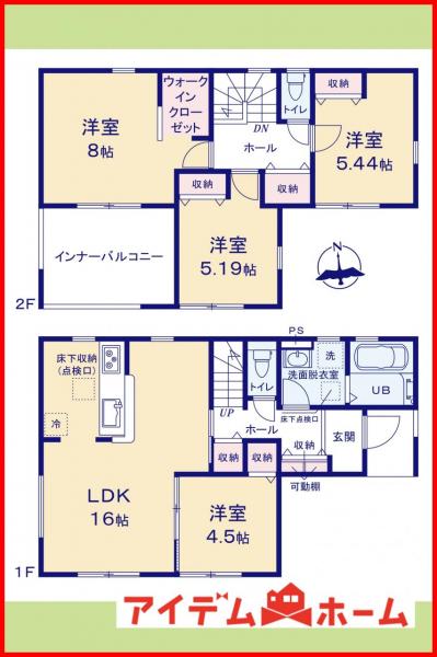 新築一戸建て 一宮市大赤見字神明東38-1 名鉄名古屋本線名鉄一宮駅 3,080万円