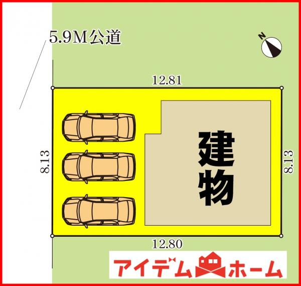 新築一戸建て 名古屋市西区大野木３丁目209 名古屋市鶴舞線庄内緑地公園駅 3,280万円