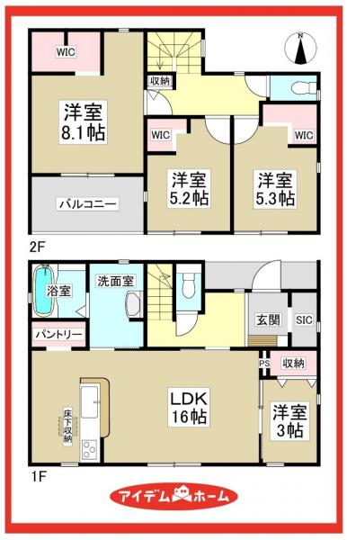 新築一戸建て 津島市越津町字中之郷14 名鉄津島線青塚駅 2,280万円