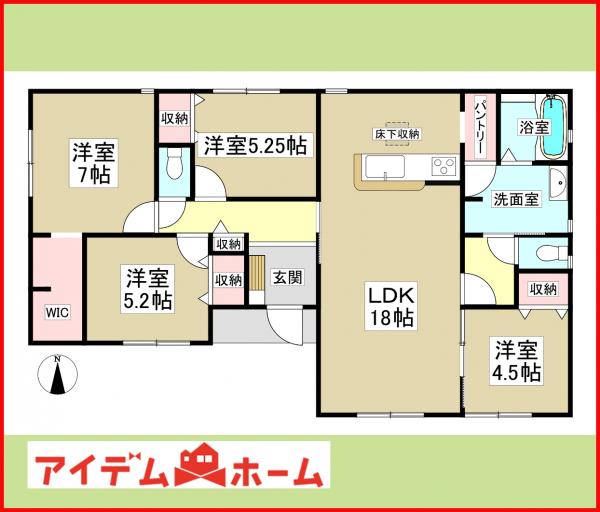 新築一戸建て 羽島市竹鼻町錦町48番 名鉄竹鼻・羽島線羽島市役所前駅 2,780万円