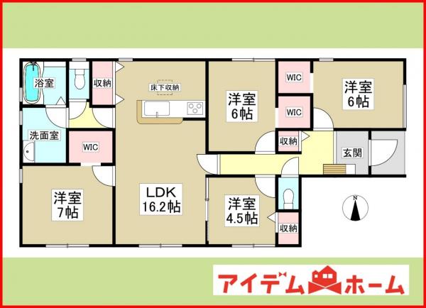 新築一戸建て 羽島市竹鼻町錦町48番 名鉄竹鼻・羽島線羽島市役所前駅 2,780万円