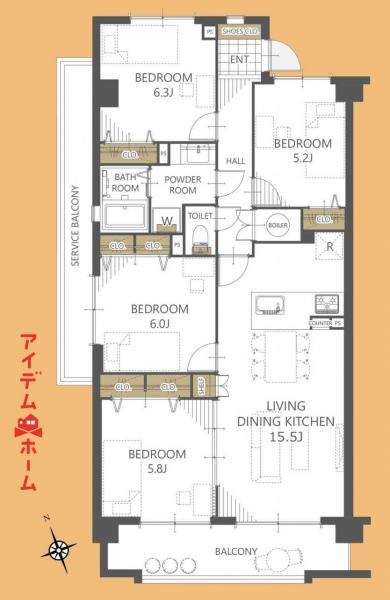 中古マンション 浜松市中央区幸２丁目 遠州鉄道遠州曳馬駅 1,790万円