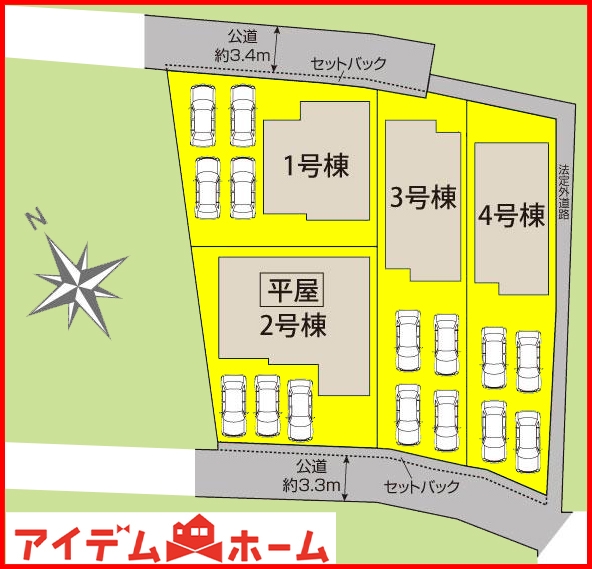 新築一戸建て 江南市江森町西125 名鉄犬山線柏森駅 3,480万円