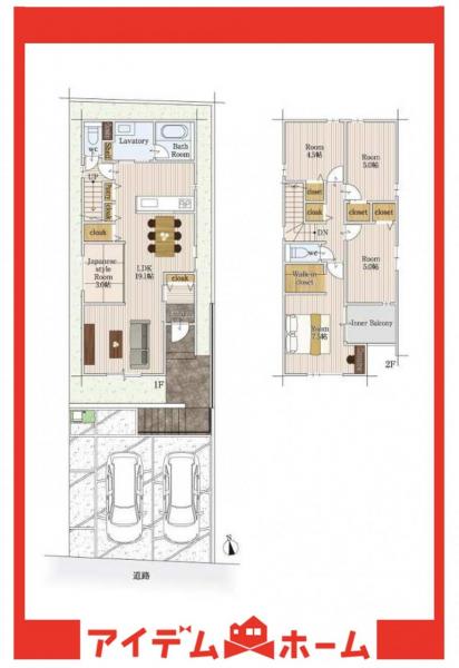 新築一戸建て 名古屋市南区楠町66番3 名古屋市桜通線鶴里駅 5,090万円