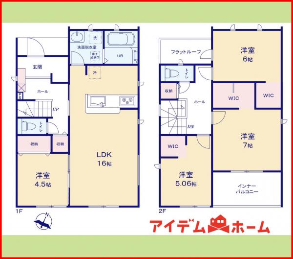 新築一戸建て 一宮市今伊勢町本神戸字筋替20 名鉄名古屋本線今伊勢駅 3,580万円