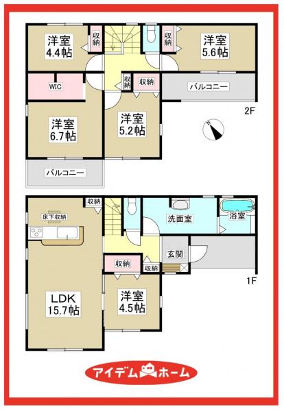 新築一戸建て 弥富市東中地１丁目64-123 近鉄名古屋線近鉄弥富駅 2,680万円