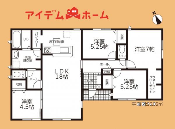 新築一戸建て 袋井市中新田 JR東海道本線（熱海〜米原）袋井駅 2,110万円
