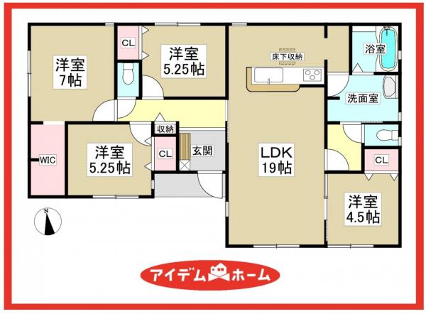 新築一戸建て 愛西市西保町森浦45番1 名鉄尾西線五ノ三駅 2,880万円