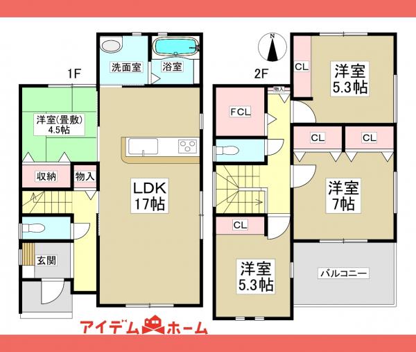 新築一戸建て 犬山市大字塔野地字南ノ切 名鉄広見線富岡前駅 2,680万円