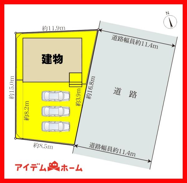 新築一戸建て 一宮市蓮池字下松山144 名鉄尾西線萩原駅 2,390万円