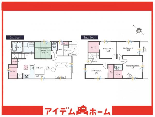 新築一戸建て 名古屋市緑区鳴海町字前之輪 JR東海道本線(熱海〜米原)大高駅 4,998万円
