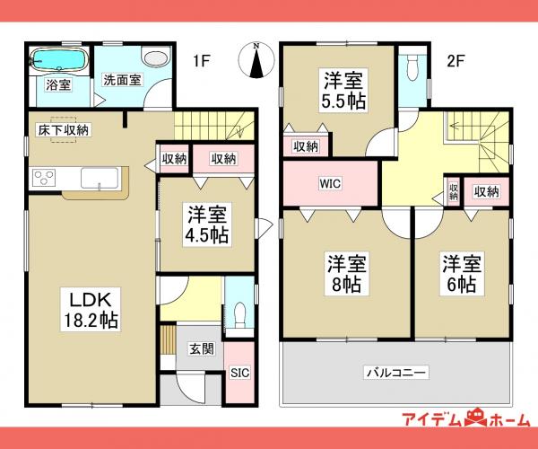 新築一戸建て 春日井市西高山町３丁目17番4 名鉄小牧線春日井駅 4,180万円