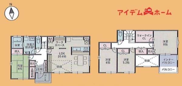 新築一戸建て 豊橋市上野町字新上野 豊橋鉄道渥美線高師駅 3,880万円