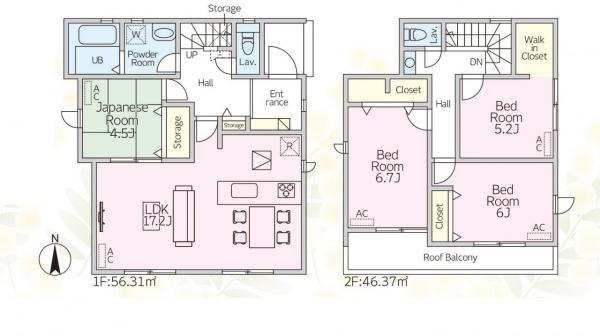 新築一戸建て 岩倉市本町南新溝廻間50番 名鉄犬山線岩倉駅 3,490万円
