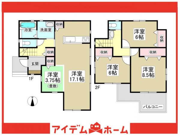 新築一戸建て 名古屋市南区天白町３丁目 名鉄常滑線柴田駅 3,490万円