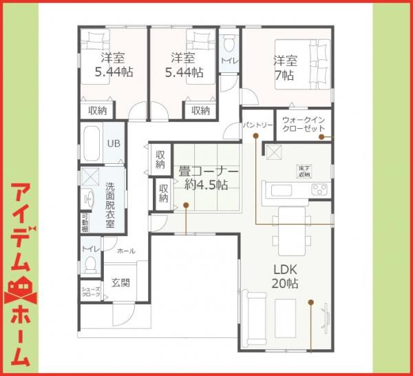 新築一戸建て 一宮市時之島字堂山5 名鉄犬山線布袋駅 3,280万円