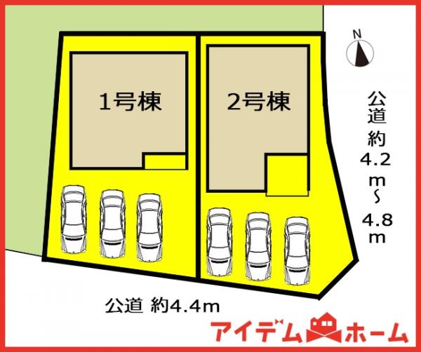 新築一戸建て 一宮市開明字杁西郭13番2 名鉄尾西線開明駅 2,890万円