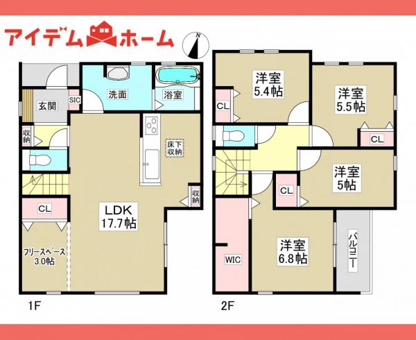 新築一戸建て 春日井市宮町字下夕原92番地4 名鉄小牧線春日井駅 3,780万円