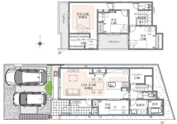 新築一戸建て 名古屋市北区如意４丁目119番 東海交通事業城北線味美駅 3,998万円