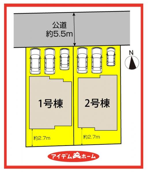 新築一戸建て 海部郡大治町大字馬島字西深田16番 名鉄津島線甚目寺駅 3,290万円