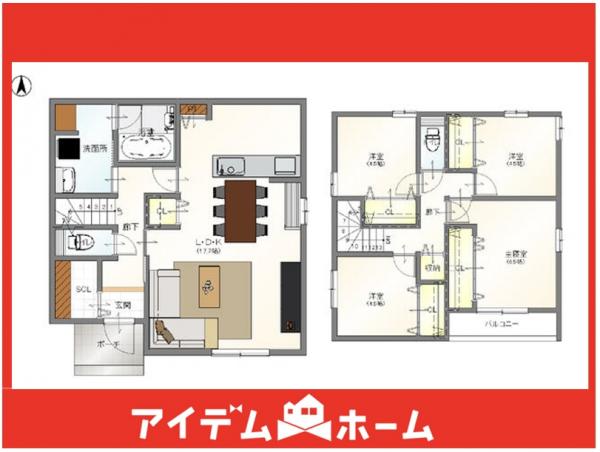 新築一戸建て 愛知郡東郷町大字春木字白土1番666 名古屋市鶴舞線赤池駅 3,690万円
